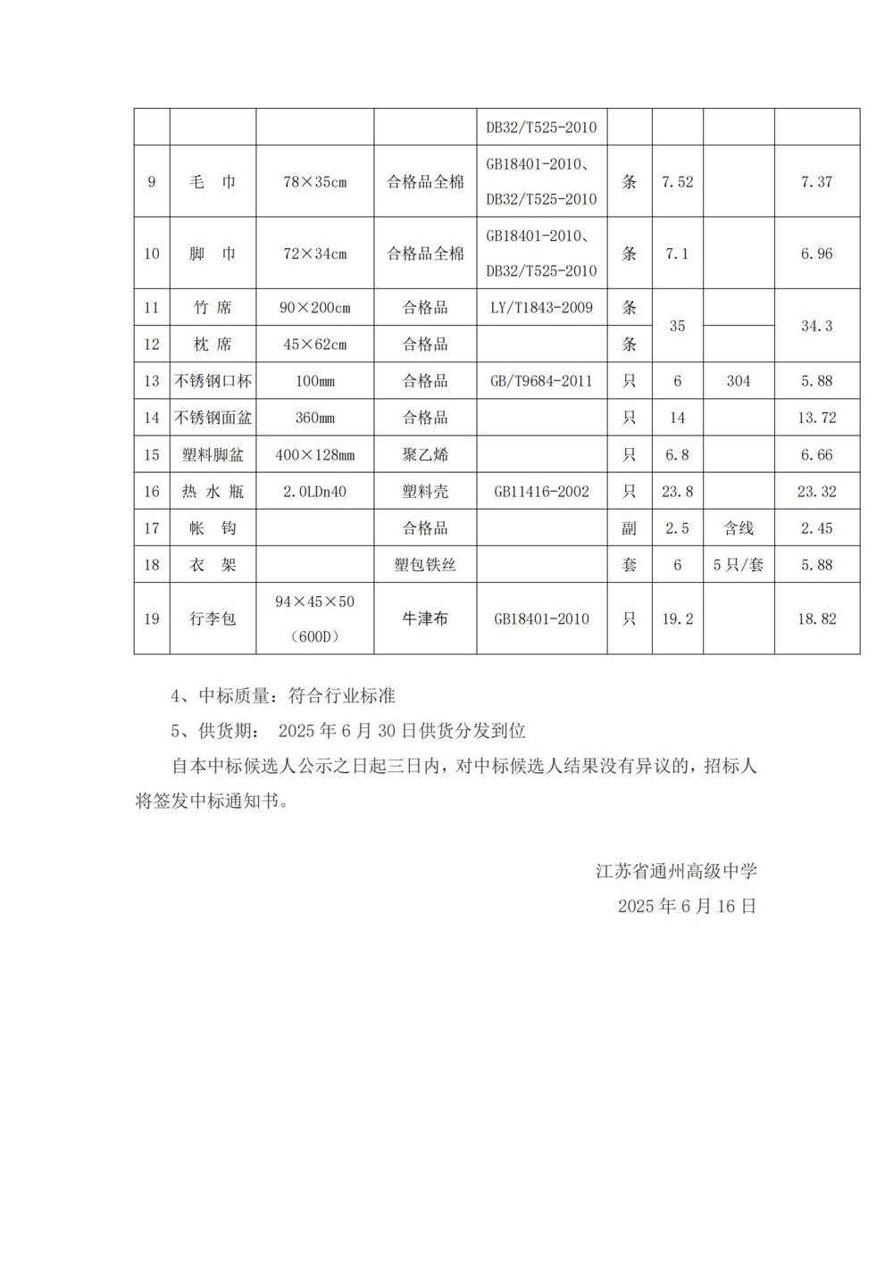 中标公示--雷火体育电竞平台2025年学生生活用品采购项目_01